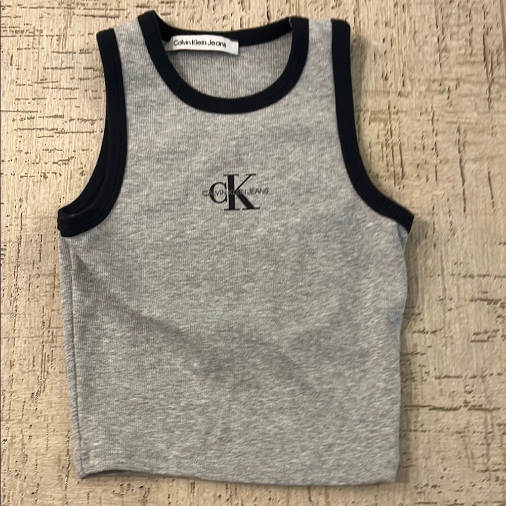 Calvin Klein Gray and Navy Tank Top Athletic Style